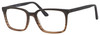 Profile View of Esquire Designer Blue Light Block Reading Glasses EQ1529-BRN Brown Gradient 52mm
