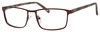 Profile View of Esquire Designer Blue Light Blocking Reading Glasses EQ1534-SBR Satin Brown 54mm