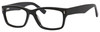 Profile View of Esquire Designer Blue Light Blocking Reading Glasses EQ1537-BLK in Black 54mm Ne