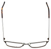 Top View of Esquire Designer Blue Light Blocking Reading Glasses EQ1538-BLK in Black 55mm Ne
