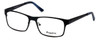 Profile View of Esquire Designer Blue Light Blocking Reading Glasses EQ8651 Black 54mm 20 Powers