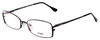 Profile View of Fendi Designer Blue Light Blocking Reading Glasses F960-001 Black 52mm 20 Powers