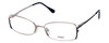 Profile View of Fendi Designer Blue Light Blocking Reading Glasses F960-030 Nickel 52mm 20 Power