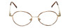 Flex Collection Blue Light Blocking Reading Glasses FL-37 Gold-Demi-Brown 46mm N