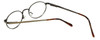 Flex Collection Designer Blue Light Blocking Reading Glasses FL-53 Ant-Gold 43mm
