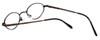 Close up View of Flex Collection Designer Blue Light Block Reading Glasses FL-66 Ant-Brown 44mm