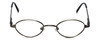 Front View of Flex Collection Designer Blue Light Block Reading Glasses FL-66 Ant-Pewter 44mm