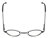 Top View of Calabria FL-66 Brown Designer Blue Light Blocking Reading Glasses 44mm 20 Powers