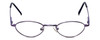 Front View of Flex Collection Designer Blue Light Blocking Reading Glasses FL-75 Purple 41mm N