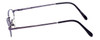 Side View of Flex Collection Designer Blue Light Blocking Reading Glasses FL-75 Purple 41mm N