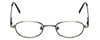 Front View of Flex Collection Blue Light Blocking Reading Glasses FL-91 Gold-Demi-Brown 42mm N