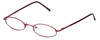 Profile View of FlexPlus Collection Blue Light Blocking Reading Glasses Model 102 Burgundy 46mm