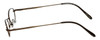 Side View of FlexPlus Collection KIDS SIZE Blue Light Blocking Glasses Model #105 Brown 45mm