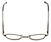 Top View of FlexPlus Collection KIDS SIZE Blue Light Blocking Glasses Model #105 Brown 45mm