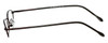 Side View of FlexPlus Designer Blue Light Blocking Reading Glasses Model 109 Shiny-Brown 41mm