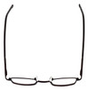 Top View of FlexPlus Designer Blue Light Blocking Reading Glasses Model 109 Shiny-Brown 41mm