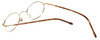 Close up View of Calabria FlexPlus 67 Pewter Designer Blue Light Blocking Reading Glasses 42mm Ne