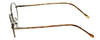 Side View of Calabria FlexPlus 84 Pewter Designer Blue Light Blocking Reading Glasses 46mm Ne