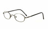 Profile View of Calabria FlexPlus 88 Ant Pewter Designer Blue Light Block Reading Glasses /Power
