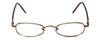 FlexPlus Designer Blue Light Blocking Reading Glasses Model 93 Brown-Satin 44mm