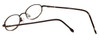 FlexPlus Designer Blue Light Blocking Reading Glasses Model 96 Shiny-Brown 43mm