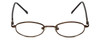 Front View of FlexPlus Designer Blue Light Blocking Reading Glasses Model 96 Shiny-Brown 43mm