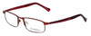 Profile View of Lucky Brand Designer Blue Light Block Reading Glasses Fortune Red 52mm 20 Powers