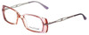 Profile View of Gloria Vanderbilt Designer Blue Light Block Reading Glasses GV772-073 Muave 52mm
