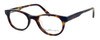 Profile View of Ernest Hemingway Designer Blue Light Block Reading Glasses H4632 Tortoise 45mm N