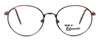 Front View of Fashion Optical Blue Light Blocking Reading Glasses Harvard in Rose 52mm N
