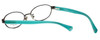 Close up View of Coach Designer Blue Light Blocking Reading Glasses HC5088-9001 in Silver 51mm Ne