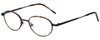 Profile View of Hackett Blue Light Blocking Reading Glasses HEB080-10 in Demi Blonde Black 48mm