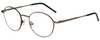 Profile View of Hackett Designer Blue Light Blocking Reading Glasses HEB097-41 in Burgundy 50mm