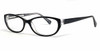 Profile View of Ernest Hemingway Designer Blue Light Blocking Reading Glasses 4652 Black-Crystal