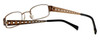 Close up View of Vera Bradley Blue Light Block Reading Glasses Isabella-RFZ Raspberry-Fizz 51mm N
