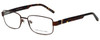 Jones New York Designer Blue Light Blocking Reading Glasses J346 in Brown 56mm N