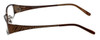 Side View of Jones New York Womens Designer Blue Light Blocking Reading Glasses J461 in Plum