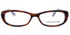 Profile View of Jones New York Womens Designer Blue Light Blocking Reading Glasses J742 in Brown