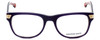 Profile View of Jonathan Adler Blue Light Blocking Reading Glasses JA311-Purple in Purple 53mm N