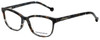 Profile View of Jonathan Adler Designer Blue Light Blocking Reading Glasses JA316-Grey Grey 53mm
