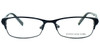 Front View of Jones New York Designer Blue Light Block Reading Glasses J468 Brown 50mm w/Power