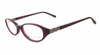 Profile View of Jones New York Designer Blue Light Block Reading Glasses J745 Purple 51mm /Power
