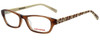 Profile View of Converse Designer Blue Light Blocking Reading Glasses K007 Brown 49mm 20 Powers