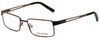 Profile View of Converse Designer Blue Light Blocking Reading Glasses K008 Brown 49mm 20 Powers