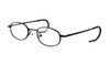 Profile View of Calabria KiddyFlex 3 Black Designer Blue Light Block Reading Glasses 40mm /Power