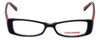 Front View of Converse Designer Blue Light Block Reading Glasses Let's Go Black 46mm 20 Powers