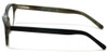 Side View of Cinzia Designer Blue Light Blocking Reading Glasses Libertine C1 in Black 50mm N
