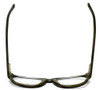 Top View of Cinzia Designer Blue Light Blocking Reading Glasses Libertine C1 in Black 50mm N