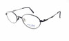 Profile View of Marcolin 2030 Titanium Designer Blue Light Block Reading Glasses 46mm 20 Powers