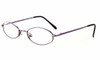 Profile View of Calabria MetaFlex 1000 Gunmetal Designer Blue Light Block Reading Glasses /Power